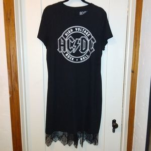 Torrid AC/DC T-shirt dress